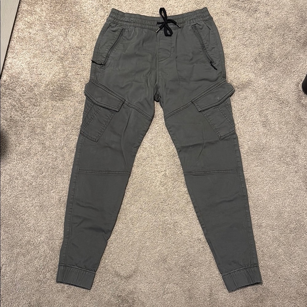 Hollister Dark Gray Cargo Jogger Pants
